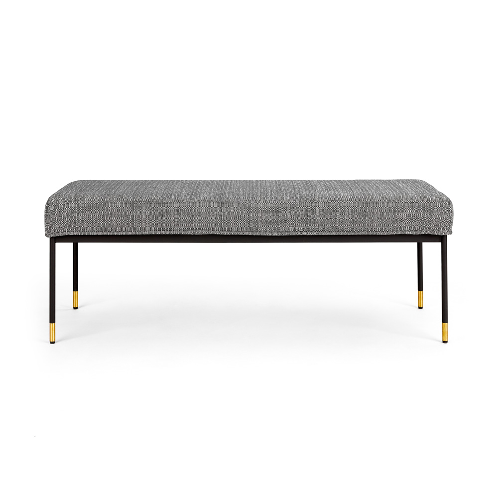 Roger Bench: Charcoal fabric 